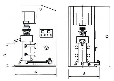 Scahmatic drawing of Vertical Sand Mill